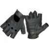 Mens Genuine Leather Fingerless Gloves