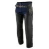Men's Leather Chaps with Slash Pocket and Thermal Liner