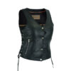Women's Full Cut Absolute Fit Motorcycle Vest With Adjustable Lacing