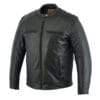 Men's Cruiser Black Leather Motorcycle Jacket