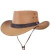 Shapeable Genuine Leather Western Cowboy Hat