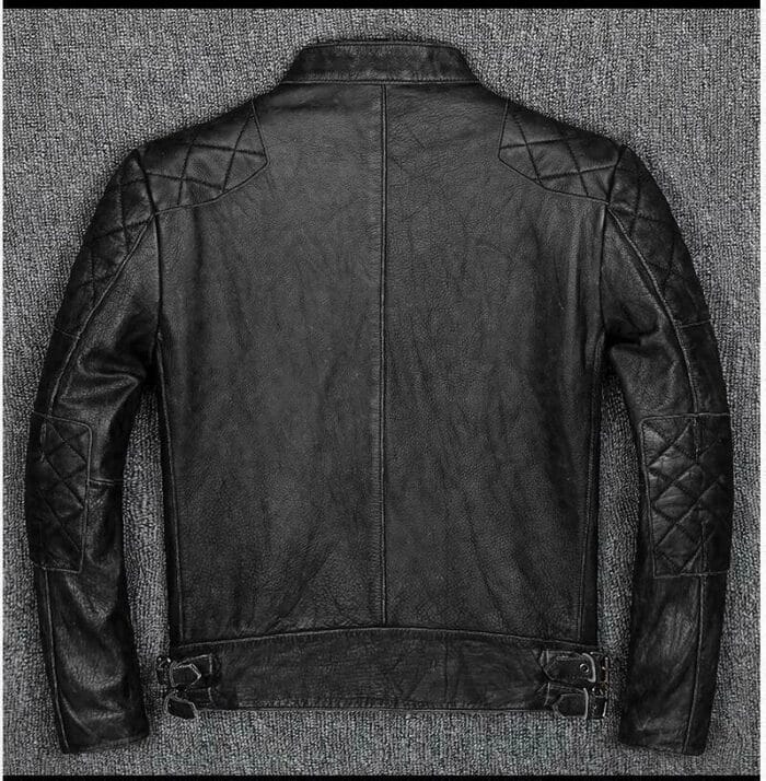 Mens Genuine Leather Motorbike fashion jacket - Image 3