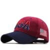 USA Flag 3d Embroidered Cotton Soft Baseball Style Cap