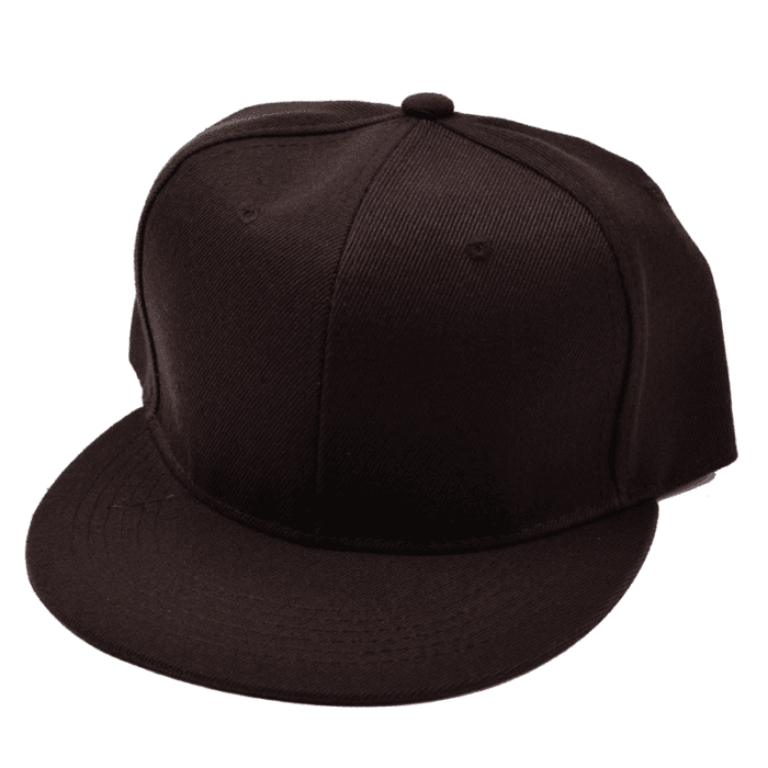Monotone Flat Bill Snapback Adjustable Cotton Twill Caps - Image 2