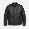 Harley Davidson Men’s Vanocker Waterproof H-D Triple Vent System Leather Jacket