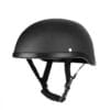 D.O.T. Daytona Matte Black Skull Cap Helmet W/O Visor