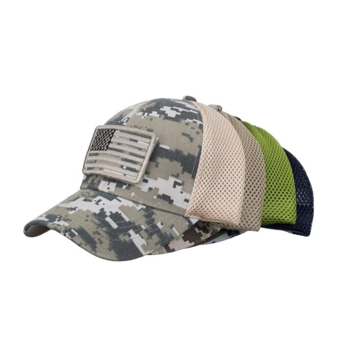USA Flag Patch Hat Velcro Tactical Camouflage Baseball Cap - Image 2