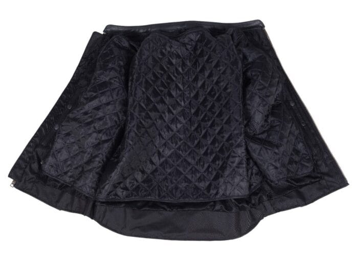 Men's Natural Soft Leather Vented Motorcycle Jacket W/ Thermal Liner - Image 6