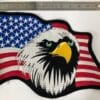USA Flag Eagle Large Biker Patch