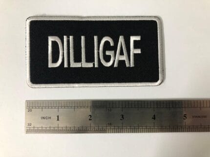 DILLIGAF Motorcycle Vest & Jacket Patch