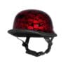 Skull Graveyard Novelty German Helmet Red