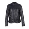 Womens Black Nature Soft Leather Motorcycle Jacket