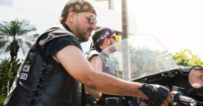 bikers wearing bandanas