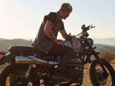 motorcycle denim vest