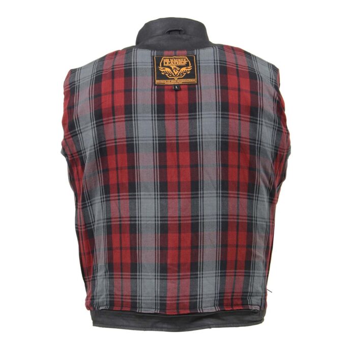 Men's Waxed Denim Moto Jacket With Armor - Image 5