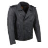 Men's Waxed Denim Moto Jacket With Armor