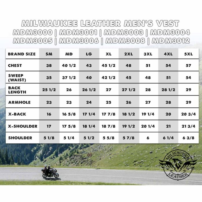 Men's Black Perforated Leather and Denim Combo Vest w/ Dual Hidden Closure - Image 2